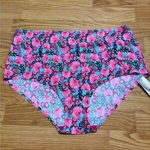 Cheek boss size 4X Floral High-Waisted Bikini Bottoms NWT